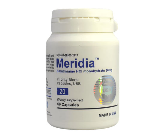 Meridia™ HCL Sibutramine 20mg 60caps USA